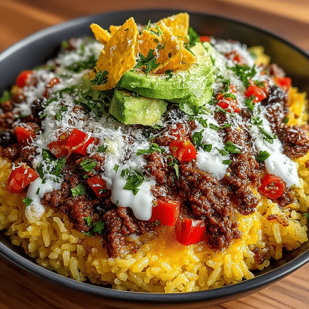 Zesty Taco Rice Bowl with Creamy Avocado: Completing Your Culinary Masterpiece