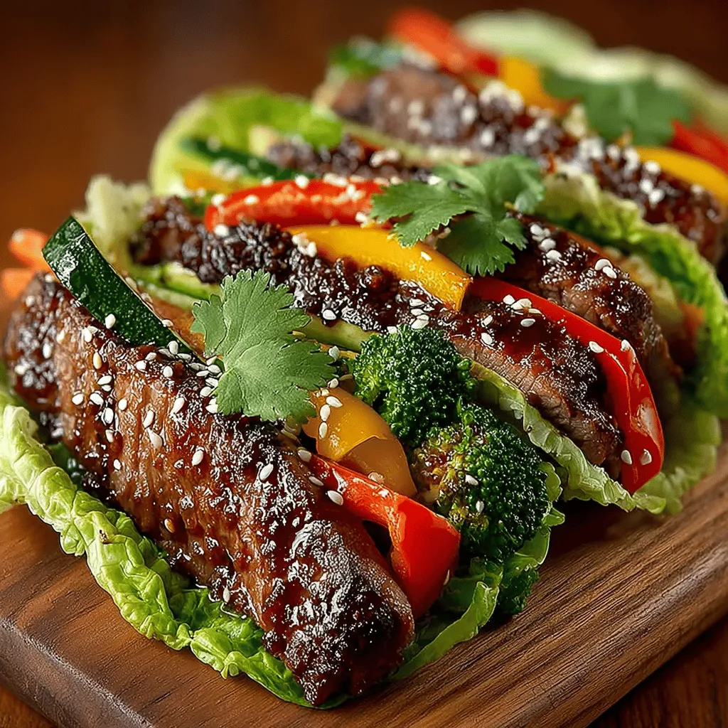 In the quest for quick and nutritious meals, savory beef and vegetable stir-fry wraps emerge as a delicious solution. This recipe combines tender flank steak with vibrant vegetables, all nestled in crisp lettuce leaves for a satisfying and healthy dish. Ideal for busy weeknights or meal prep, these wraps are not only easy to make but also packed with flavor and nutrients. Join us as we explore the ins and outs of this delightful recipe, perfect for family dinners or gatherings with friends.