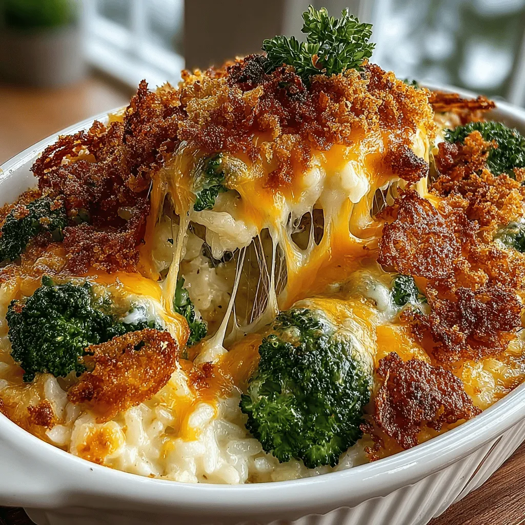 Comfort food holds a special place in our hearts, evoking feelings of warmth, nostalgia, and satisfaction. Among the array of delicious options, Cheesy Broccoli and Rice Casserole Delight stands out as a quintessential dish that seamlessly combines flavors and textures. This casserole is not only a feast for the taste buds but also a wholesome meal that can be enjoyed by the entire family. Its creamy, cheesy goodness paired with tender broccoli and fluffy rice makes it an irresistible choice for both weeknight dinners and festive gatherings.