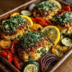 Quick Sheet Pan Lemon Herb Chicken and Veggies