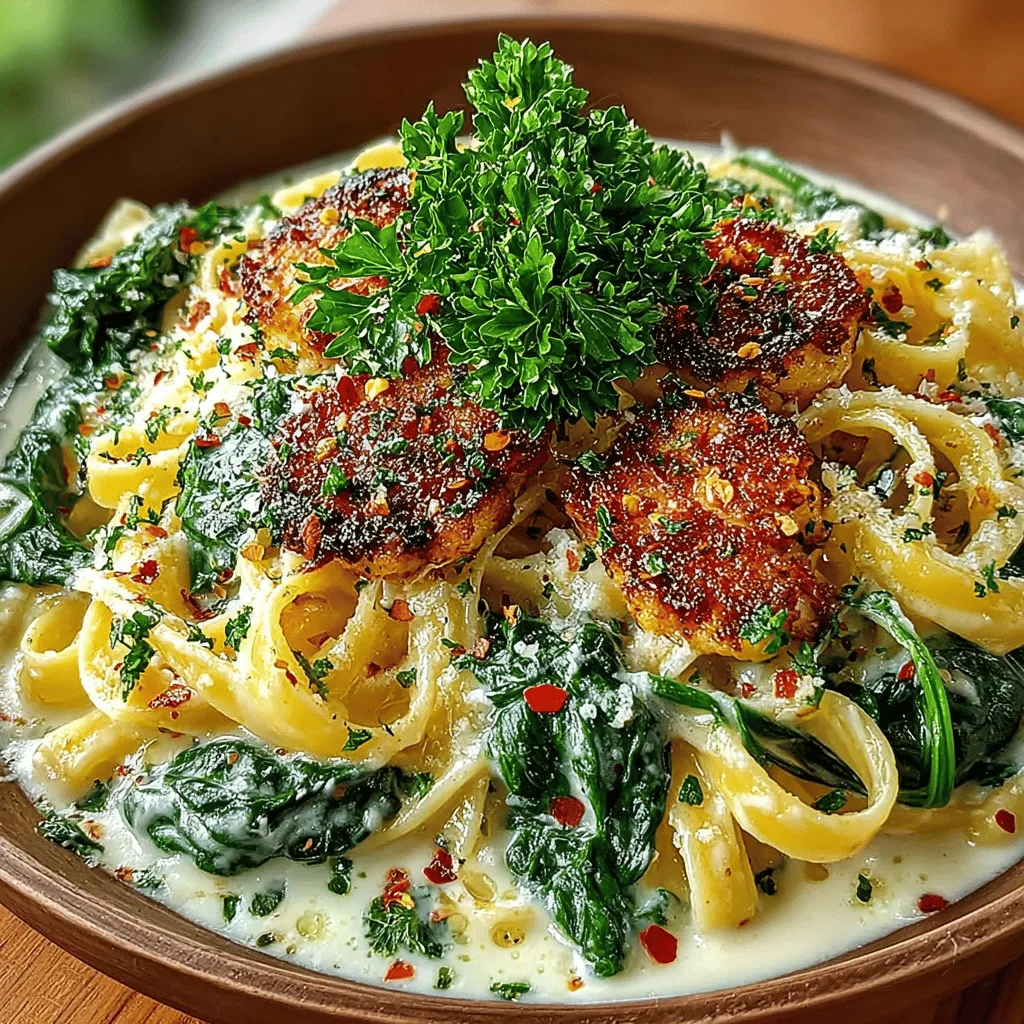 Creamy Garlic Parmesan Pasta with Spinach: Step-by-Step Instructions