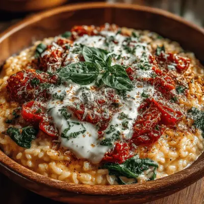 Creamy Tomato Basil Risotto with Spinach: A Delightful Culinary Experience