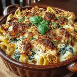 Pasta bakes have long been a beloved choice for families seeking comfort food that satisfies both the palate and the heart. These dishes combine the ease of preparation with the joy of sharing a warm meal with loved ones, making them a staple in many households. Among the myriad of pasta bake recipes, the Creamy Spinach and Chicken Pasta Bake stands out as a healthy yet indulgent option that is sure to please even the pickiest eaters. Not only is it packed with flavor, but it also boasts a wealth of nutritional benefits, making it a guilt-free choice for those who want to enjoy a satisfying dish without compromising on health.
