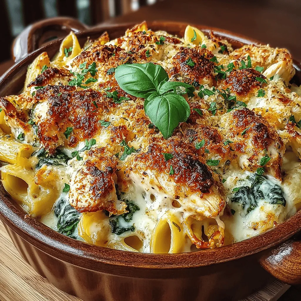 Pasta bakes have long been a beloved choice for families seeking comfort food that satisfies both the palate and the heart. These dishes combine the ease of preparation with the joy of sharing a warm meal with loved ones, making them a staple in many households. Among the myriad of pasta bake recipes, the Creamy Spinach and Chicken Pasta Bake stands out as a healthy yet indulgent option that is sure to please even the pickiest eaters. Not only is it packed with flavor, but it also boasts a wealth of nutritional benefits, making it a guilt-free choice for those who want to enjoy a satisfying dish without compromising on health.