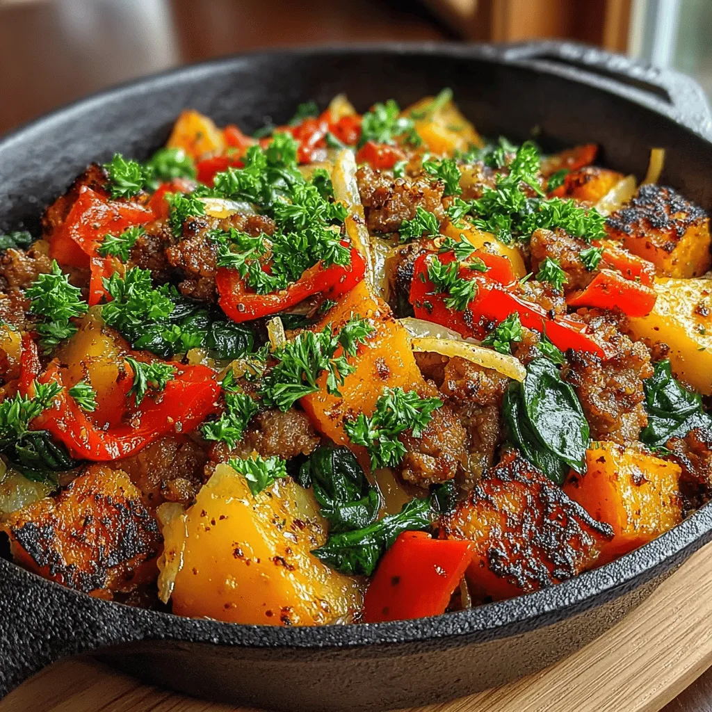 In today’s fast-paced world, finding nutritious, delicious, and easy-to-make recipes can be a challenge. Enter the Savory Ground Turkey and Sweet Potato Skillet, a wholesome dish that combines lean protein, vibrant vegetables, and hearty sweet potatoes. This one-pan wonder is perfect for busy weeknights, offering a satisfying meal that is both flavorful and healthy. Let’s explore the details of this delightful recipe, from the ingredients to the cooking process, ensuring you have all the information you need to whip up this savory dish.