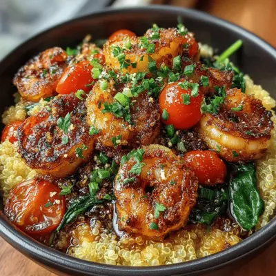 Zesty Lemon Garlic Shrimp & Quinoa Bowl: A Flavorful Delight