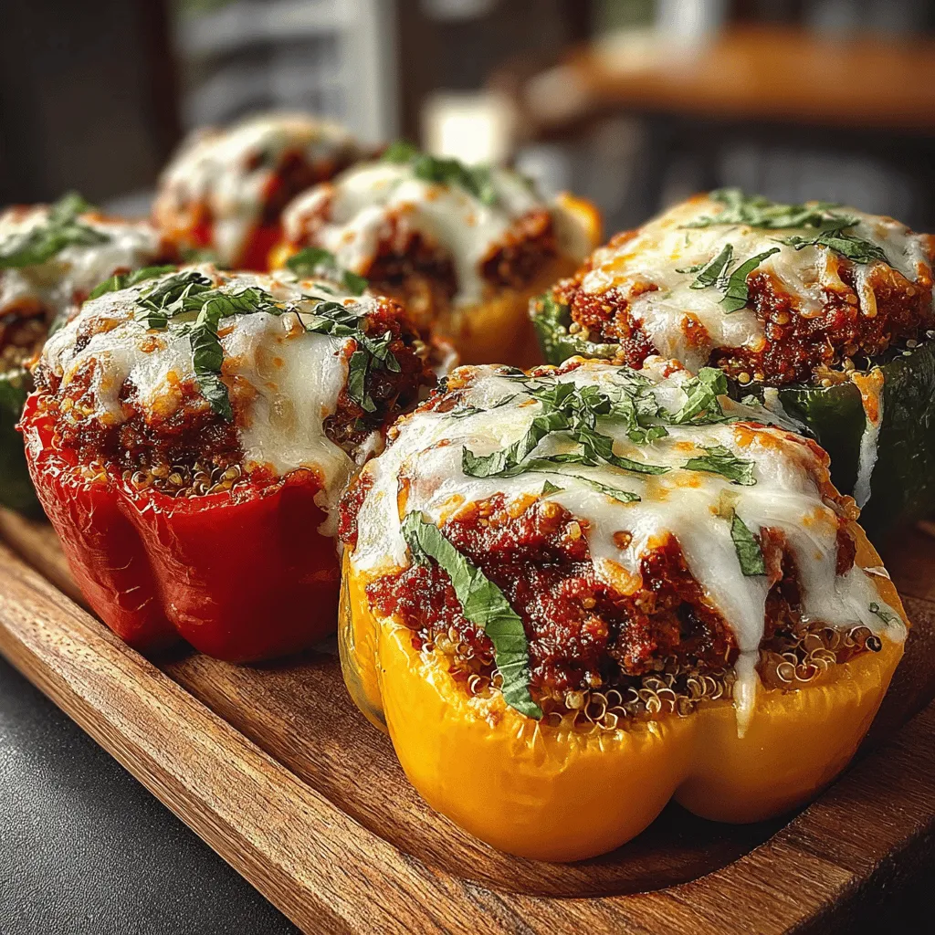 Savory Turkey and Spinach Stuffed Peppers