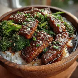 - 1 pound beef sirloin, thinly sliced against the grain - 2 cups broccoli florets - 3 tablespoons soy sauce - 2 tablespoons oyster sauce - 1 tablespoon cornstarch - 3 cloves garlic, minced - 1-inch piece ginger, minced - 2 tablespoons vegetable oil - 1/4 cup water - Salt and pepper to taste - Optional: sesame seeds for garnish