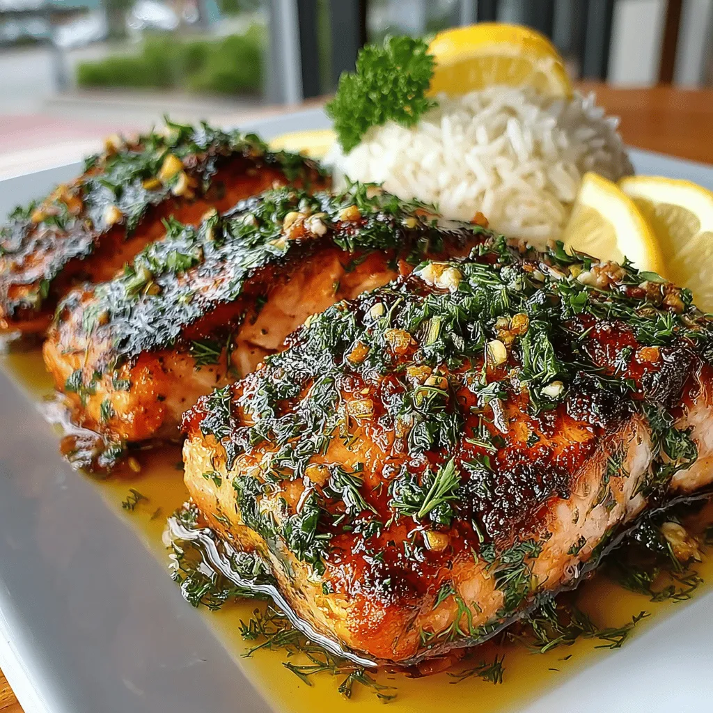 Zesty Lemon Herb Grilled Salmon