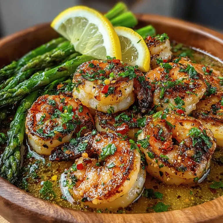 Delve into the world of flavor with this exquisite Garlic Butter Shrimp & Asparagus Delight recipe. This dish marries the succulent taste of fresh shrimp with the vibrant crunch of asparagus, all enveloped in a rich garlic butter sauce. Not only is it a feast for the senses but also a quick and healthy option for busy weeknights or special occasions. In this article, we will explore the ingredients, step-by-step instructions, nutritional benefits, and tips for perfecting this delightful dish, ensuring you have all the information you need to create a culinary masterpiece in your own kitchen.
