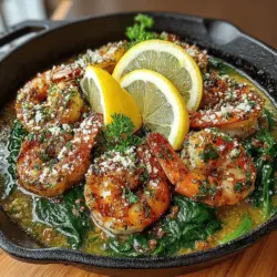 If you're searching for a dish that brings together vibrant flavors and quick preparation, the Zesty Lemon Garlic Shrimp Skillet with Spinach is a perfect choice. This culinary delight marries the succulent taste of shrimp with the fresh zest of lemon, aromatic garlic, and nutrient-rich spinach, creating a meal that is both satisfying and health-conscious. Ideal for busy weeknights or a delightful weekend dinner, this recipe can be prepared in under 30 minutes, making it a go-to for those who value flavor without the long cooking times.