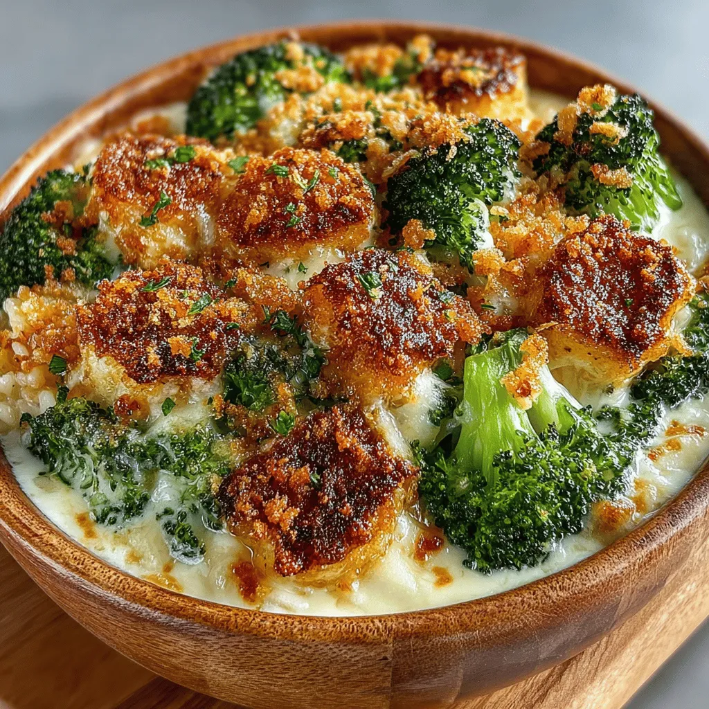 Cheesy Broccoli and Rice Casserole Delight