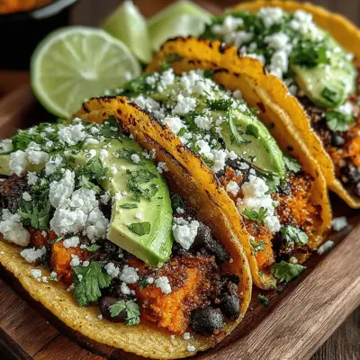 Savory Sweet Potato and Black Bean Tacos