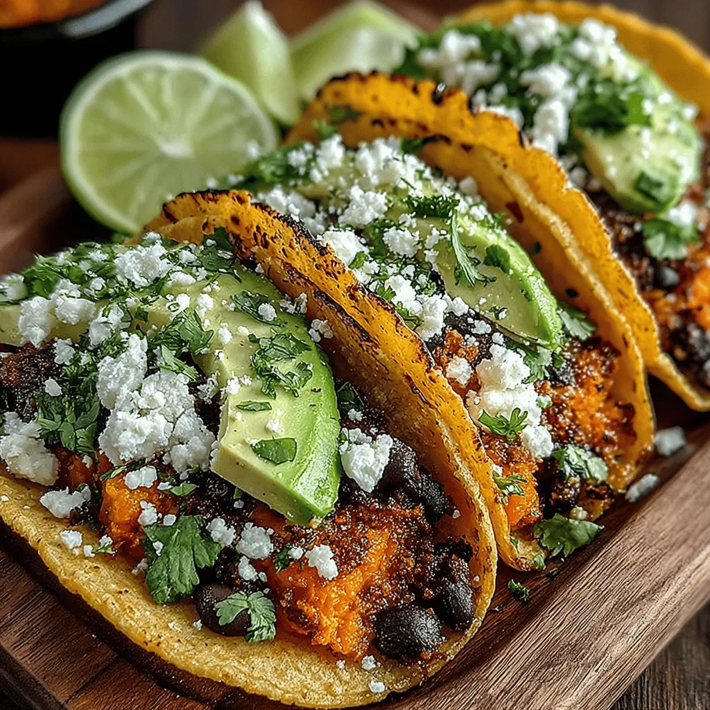 Sweet potatoes are a key ingredient in this taco recipe, celebrated not only for their versatility but also for their impressive health benefits. These vibrant root vegetables are rich in beta-carotene, which the body converts into vitamin A, crucial for maintaining healthy vision, skin, and immune function. Additionally, sweet potatoes are an excellent source of vitamins C and B6, potassium, and dietary fiber, all of which play vital roles in overall health.