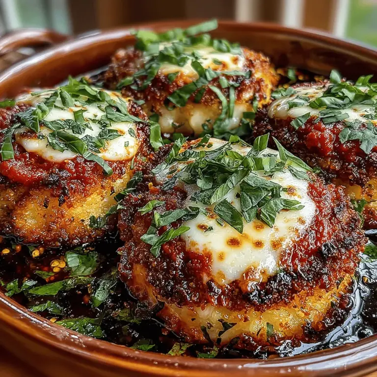 Eggplant Paradise Bake is a dish that embodies the essence of comfort food while offering a delightful medley of flavors that can enchant both vegetarians and meat-lovers alike. This vibrant bake features layers of tender eggplant, rich marinara sauce, and melted cheese, creating a harmonious blend that is as pleasing to the palate as it is to the eye. Whether served as the star of a family dinner or as a centerpiece for gatherings, this dish is sure to impress with its hearty texture and satisfying taste.