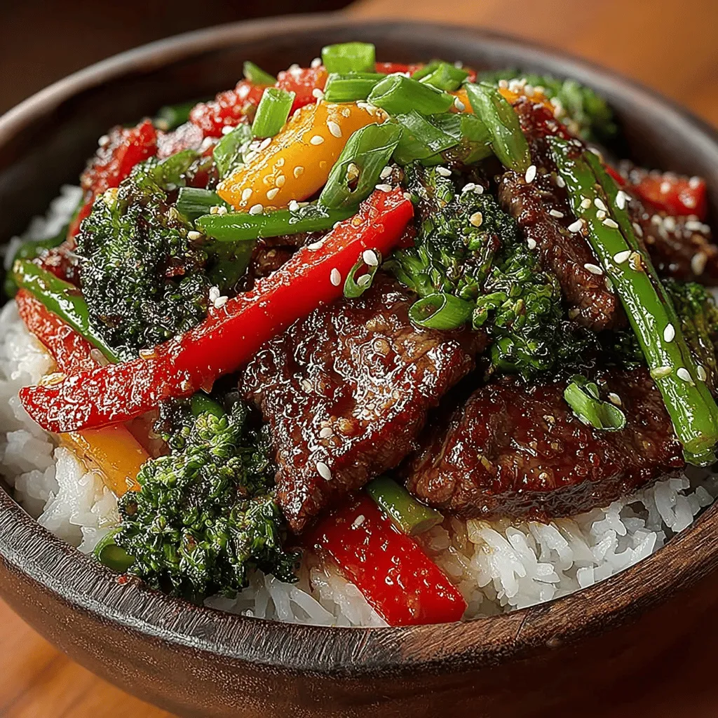 Stir-fries have long been a beloved cooking method in households around the world, particularly in Asian cuisine. Known for their speed, flavor, and nutritional value, stir-fries are the perfect solution for busy weeknight dinners. The Quick & Colorful Beef & Veggie Stir-Fry stands out as a vibrant and delicious option that can be prepared in under 30 minutes. This dish marries tender beef sirloin with a rainbow of fresh vegetables, creating a meal that is not only visually appealing but also packed with nutrients.