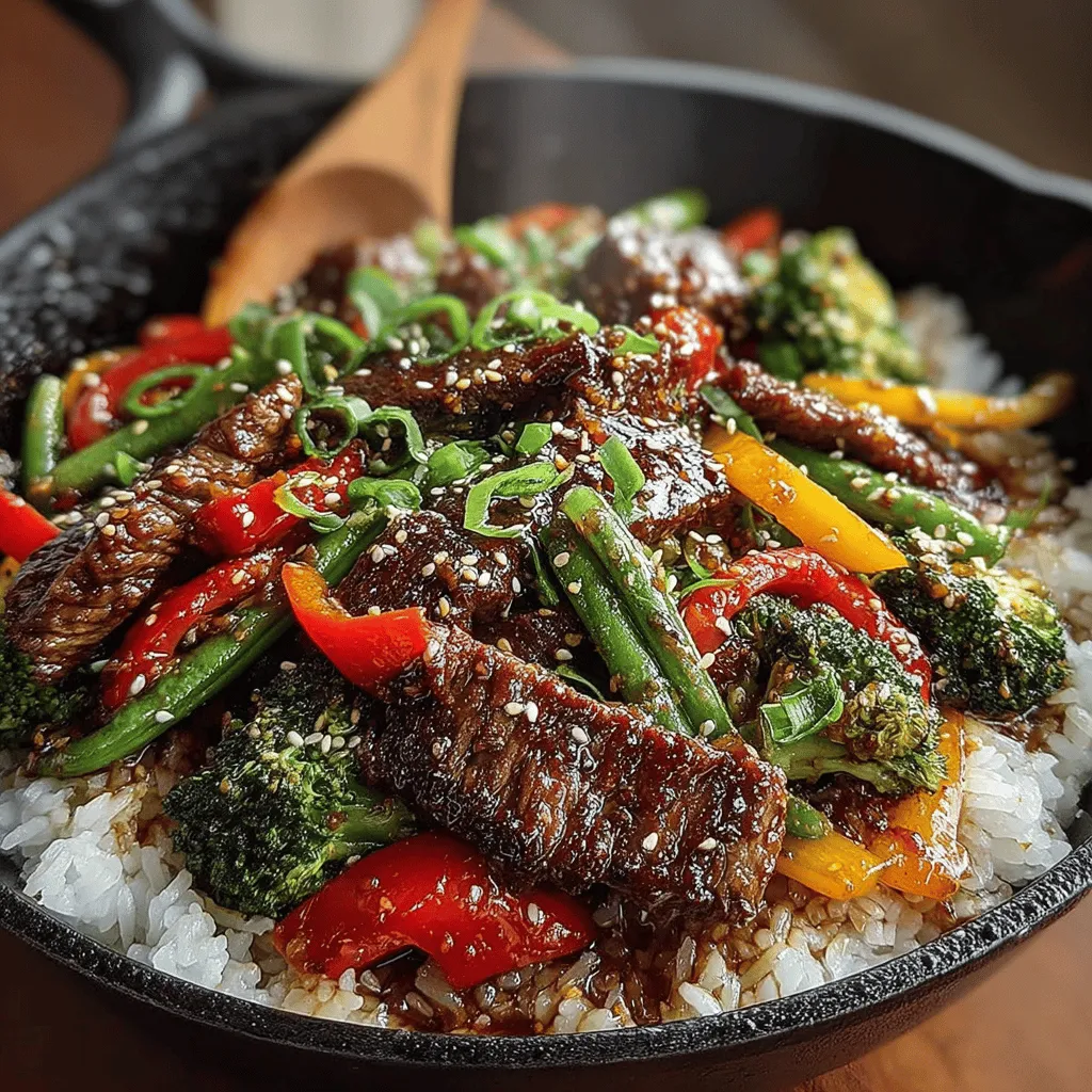 Stir-fries have long been a beloved cooking method in households around the world, particularly in Asian cuisine. Known for their speed, flavor, and nutritional value, stir-fries are the perfect solution for busy weeknight dinners. The Quick & Colorful Beef & Veggie Stir-Fry stands out as a vibrant and delicious option that can be prepared in under 30 minutes. This dish marries tender beef sirloin with a rainbow of fresh vegetables, creating a meal that is not only visually appealing but also packed with nutrients.