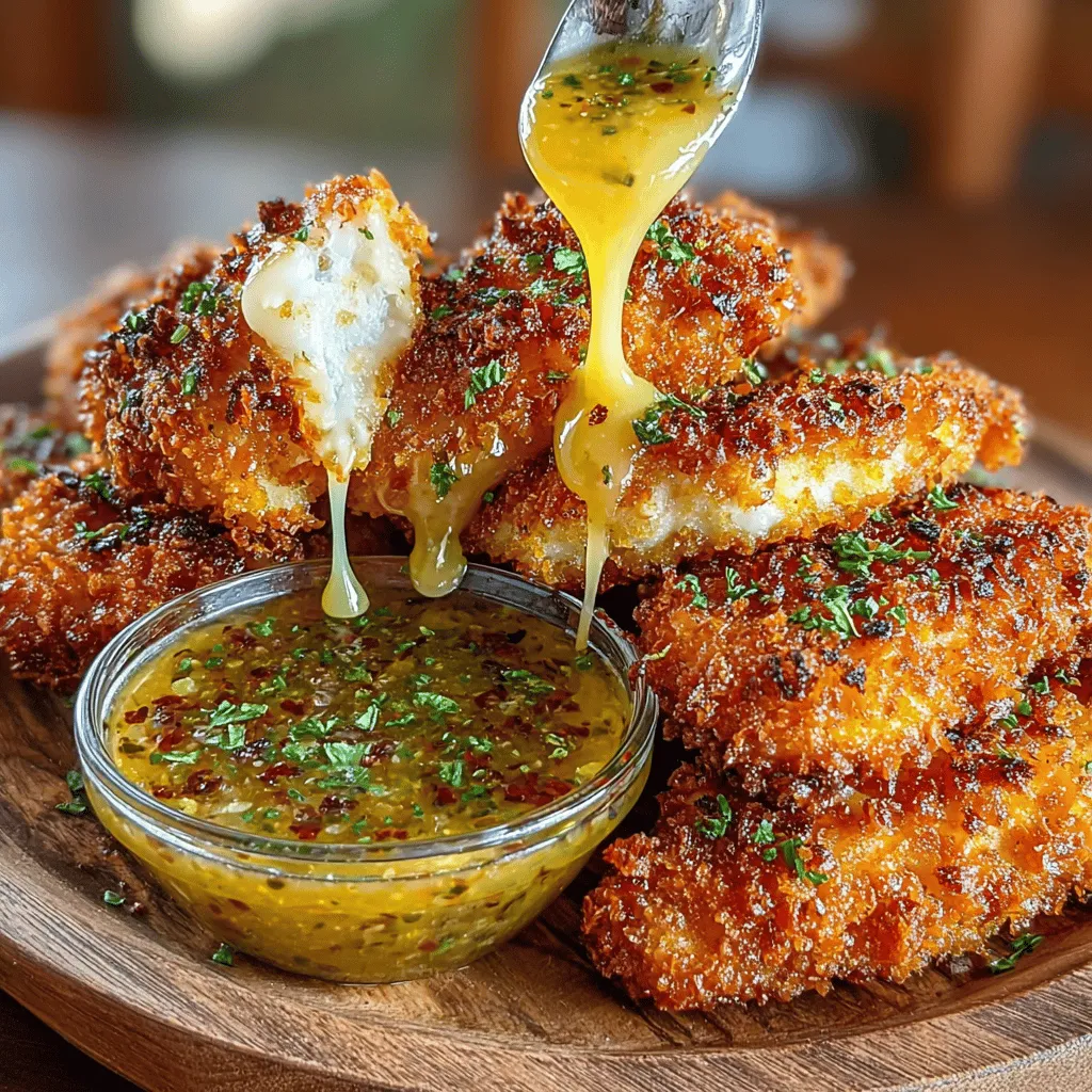 When it comes to comfort food, few dishes evoke as much nostalgia and satisfaction as crunchy chicken tenders. These golden-brown delights have a way of bringing people together, whether it's for a casual family dinner or a gathering with friends. Their crispy exterior and tender, juicy interior make them a favorite among both kids and adults alike. However, what truly elevates this dish is the unique twist of pairing these chicken tenders with a homemade sweet honey mustard dip. This combination not only enhances the flavors but also adds a delightful contrast that enhances the overall dining experience.