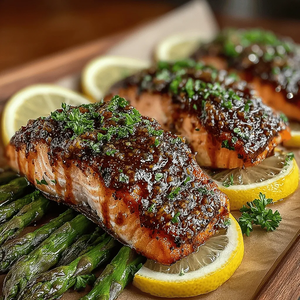 Welcome to the world of culinary delights with our Sweet & Tangy Salmon Delight recipe! This dish is a perfect fusion of flavors that combines the sweetness of honey with the tangy zing of Dijon mustard, creating an irresistible glaze for salmon. Not only is this recipe bursting with flavor, but it is also incredibly easy to prepare, making it ideal for both busy weeknights and special occasions alike. Salmon is renowned for its health benefits, rich in omega-3 fatty acids and high-quality protein, while asparagus adds a nutritious crunch and vibrant color to your plate. Join us on this flavorful journey and elevate your dinner table with this delightful recipe.