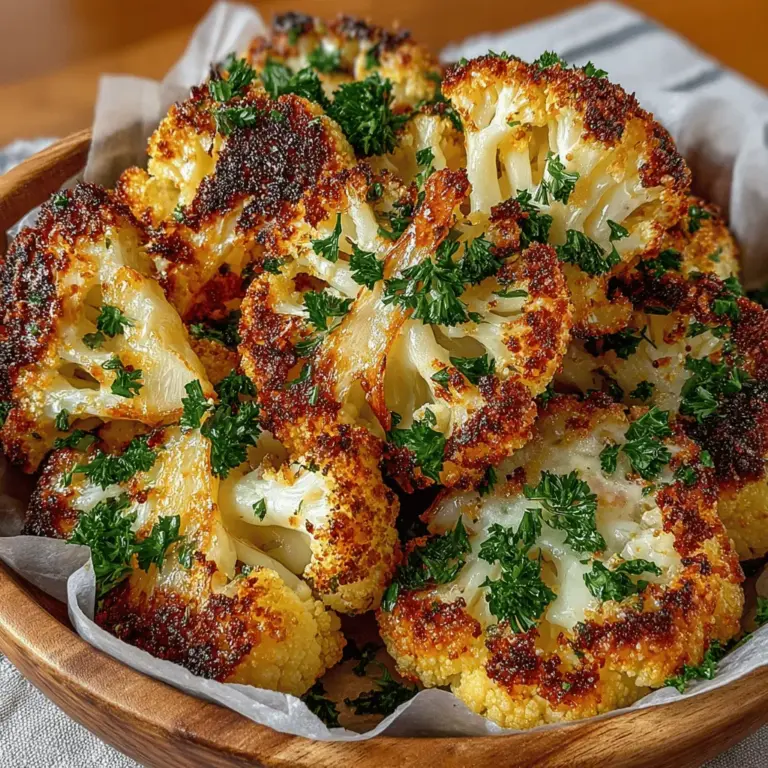 When it comes to healthy snacking, Baked Parmesan Crusted Cauliflower Bites stand out as a delicious and satisfying option. This recipe transforms humble cauliflower into a crispy, flavorful treat that is perfect for any occasion. Whether you're looking for a snack to munch on during movie night, an appetizer to impress your guests, or a healthy side dish to accompany your main course, these cauliflower bites deliver on flavor and nutrition.