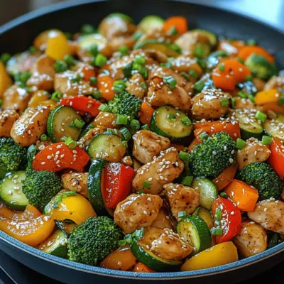 Colorful Chicken & Veggie Fiesta Stir-Fry