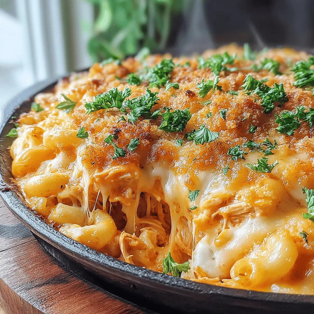 Fiery Buffalo Chicken Mac & Cheese is a dish that takes comfort food to the next level, combining the creamy, cheesy goodness of mac and cheese with the bold, spicy flavors of buffalo chicken. This delightful fusion captures the hearts (and taste buds) of anyone who loves a good kick in their meals. It’s the perfect blend of textures and flavors, making it a standout dish for any occasion.