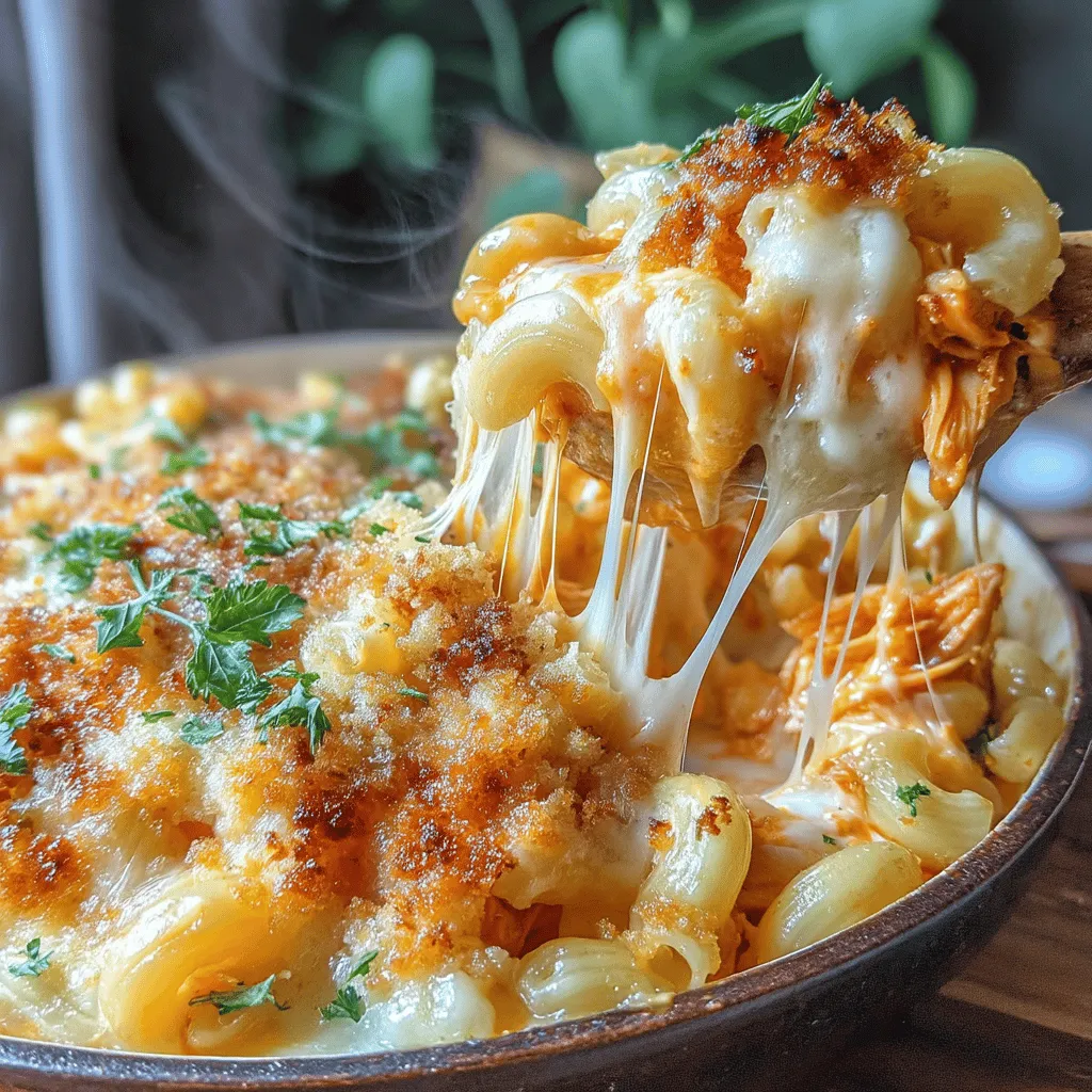 Fiery Buffalo Chicken Mac & Cheese