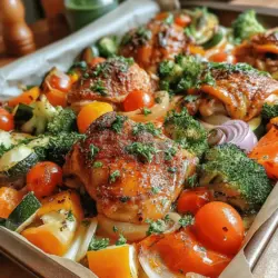 One-Pan Rainbow Chicken & Veggies