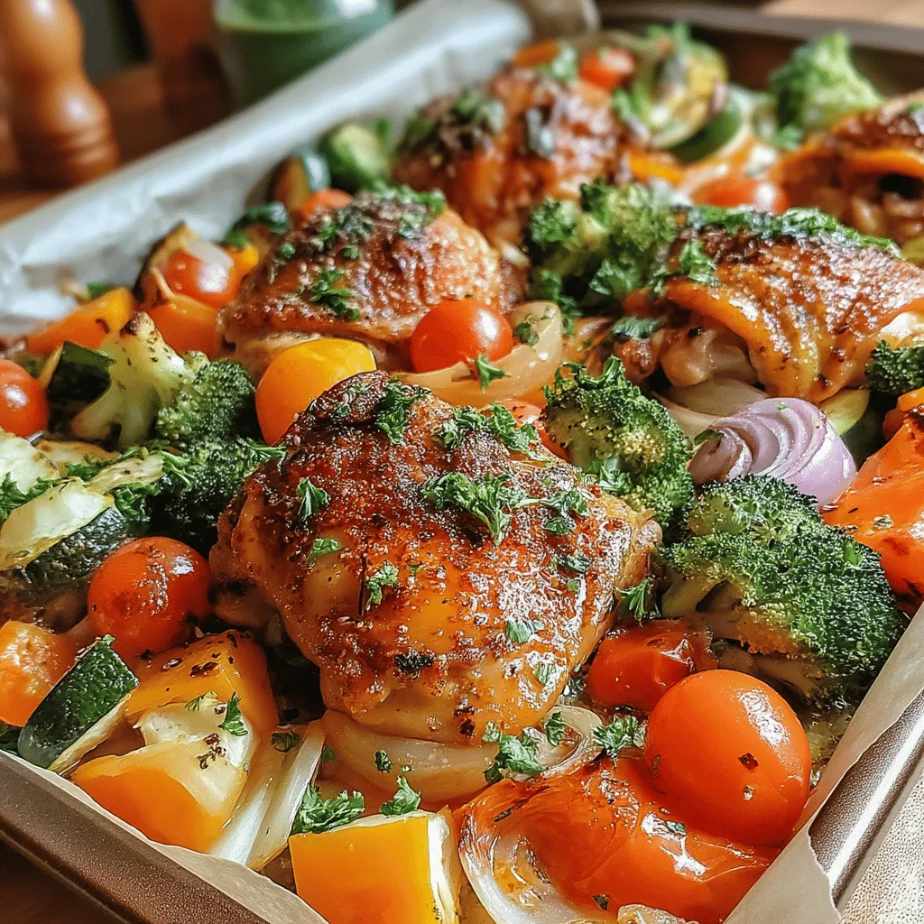 One-Pan Rainbow Chicken & Veggies
