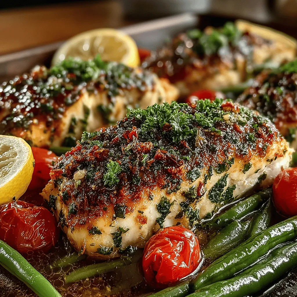 Discover the vibrant flavors of our Zesty Lemon Herb Chicken & Green Bean Delight, a dish that promises to elevate your weeknight dinners with its refreshing taste and colorful presentation. This recipe combines succulent chicken breasts marinated in a zesty blend of lemon, herbs, and garlic, paired with crisp green beans and juicy cherry tomatoes. Not only is this meal easy to prepare, but it also offers a healthy balance of protein and vegetables, making it a perfect choice for those looking to enjoy a nutritious meal without sacrificing flavor.