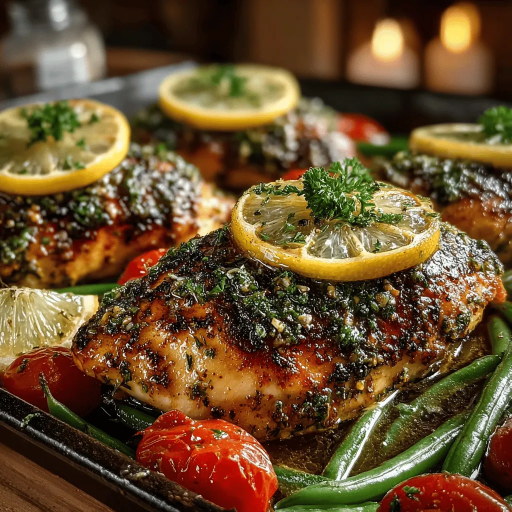 Discover the vibrant flavors of our Zesty Lemon Herb Chicken & Green Bean Delight, a dish that promises to elevate your weeknight dinners with its refreshing taste and colorful presentation. This recipe combines succulent chicken breasts marinated in a zesty blend of lemon, herbs, and garlic, paired with crisp green beans and juicy cherry tomatoes. Not only is this meal easy to prepare, but it also offers a healthy balance of protein and vegetables, making it a perfect choice for those looking to enjoy a nutritious meal without sacrificing flavor.
