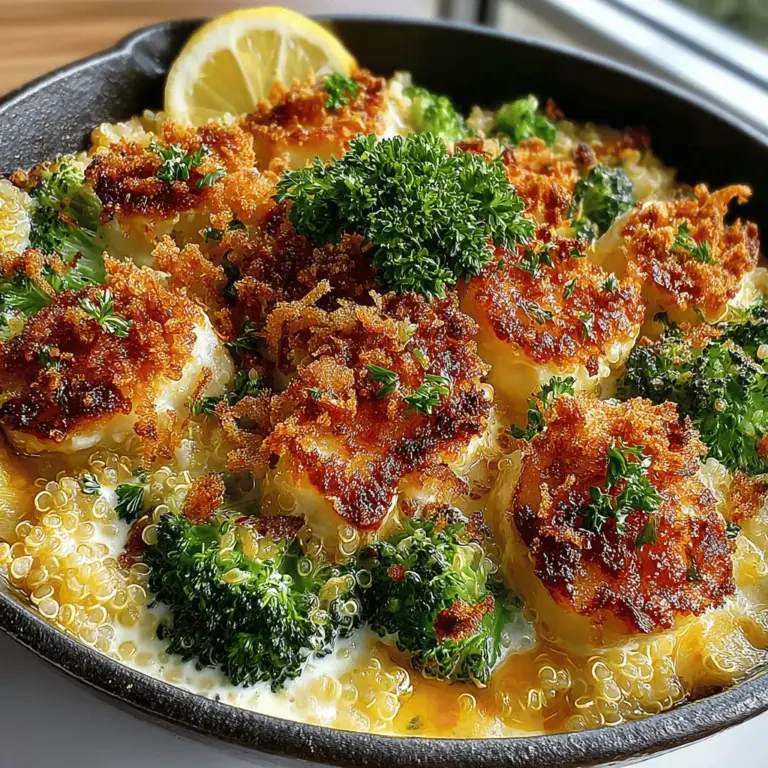 - 1 cup quinoa - 2 cups vegetable broth or water - 2 cups fresh broccoli florets (or 1 cup frozen broccoli) - 1 cup sharp cheddar cheese, shredded - 1/2 cup Greek yogurt - 1 teaspoon garlic powder - 1 teaspoon onion powder - 1/2 teaspoon smoked paprika - Salt and pepper to taste - Olive oil for drizzling (optional)