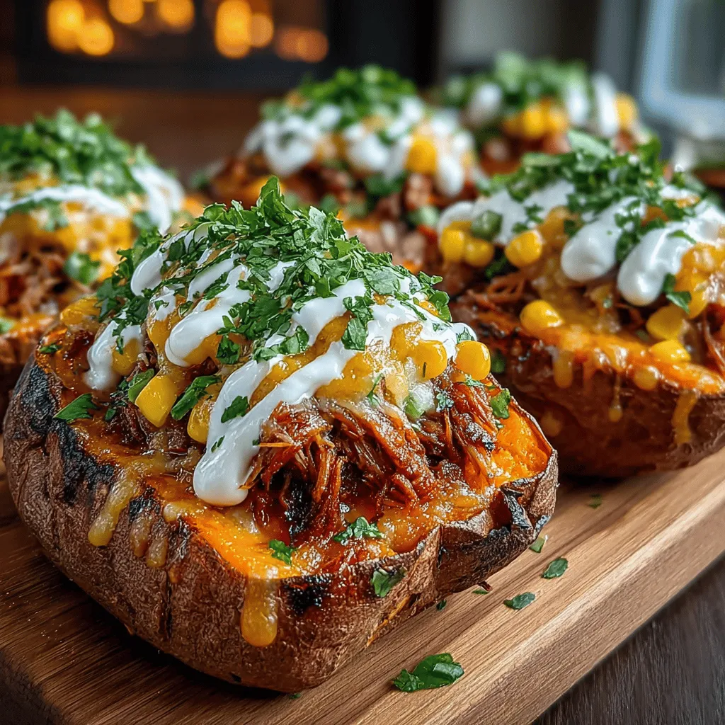 Delve into the comforting world of cheesy pulled pork stuffed sweet potatoes, a dish that marries the sweetness of baked sweet potatoes with the savory richness of pulled pork and melting cheddar cheese. This recipe not only satisfies cravings but also provides a wholesome meal packed with flavors and nutrients. Ideal for family dinners or casual gatherings, these stuffed sweet potatoes offer a delightful twist on traditional comfort food. In this article, we will explore not just the recipe but also the benefits of the ingredients, cooking techniques, and serving suggestions that make this dish a must-try.