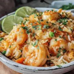 Zesty Garlic Shrimp Fried Rice is a vibrant and satisfying meal that combines the delicate flavors of shrimp with the comforting essence of fried rice. This dish is perfect for busy weeknights or family dinners, as it comes together quickly and is sure to please everyone at the table.