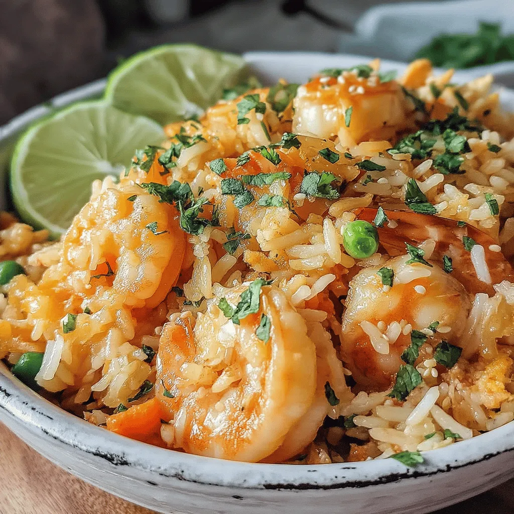 Zesty Garlic Shrimp Fried Rice