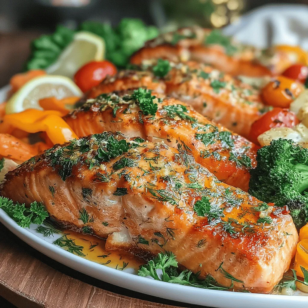 Crispy Garlic Herb Salmon with Roasted Veggies is more than just a meal; it's a delightful experience that combines rich flavors and vibrant colors. This dish offers a perfect balance of crispy, tender salmon infused with aromatic herbs, accompanied by a medley of flavorful roasted vegetables. Whether you're hosting a dinner party or looking for a quick weeknight dinner, this recipe delivers both taste and presentation.