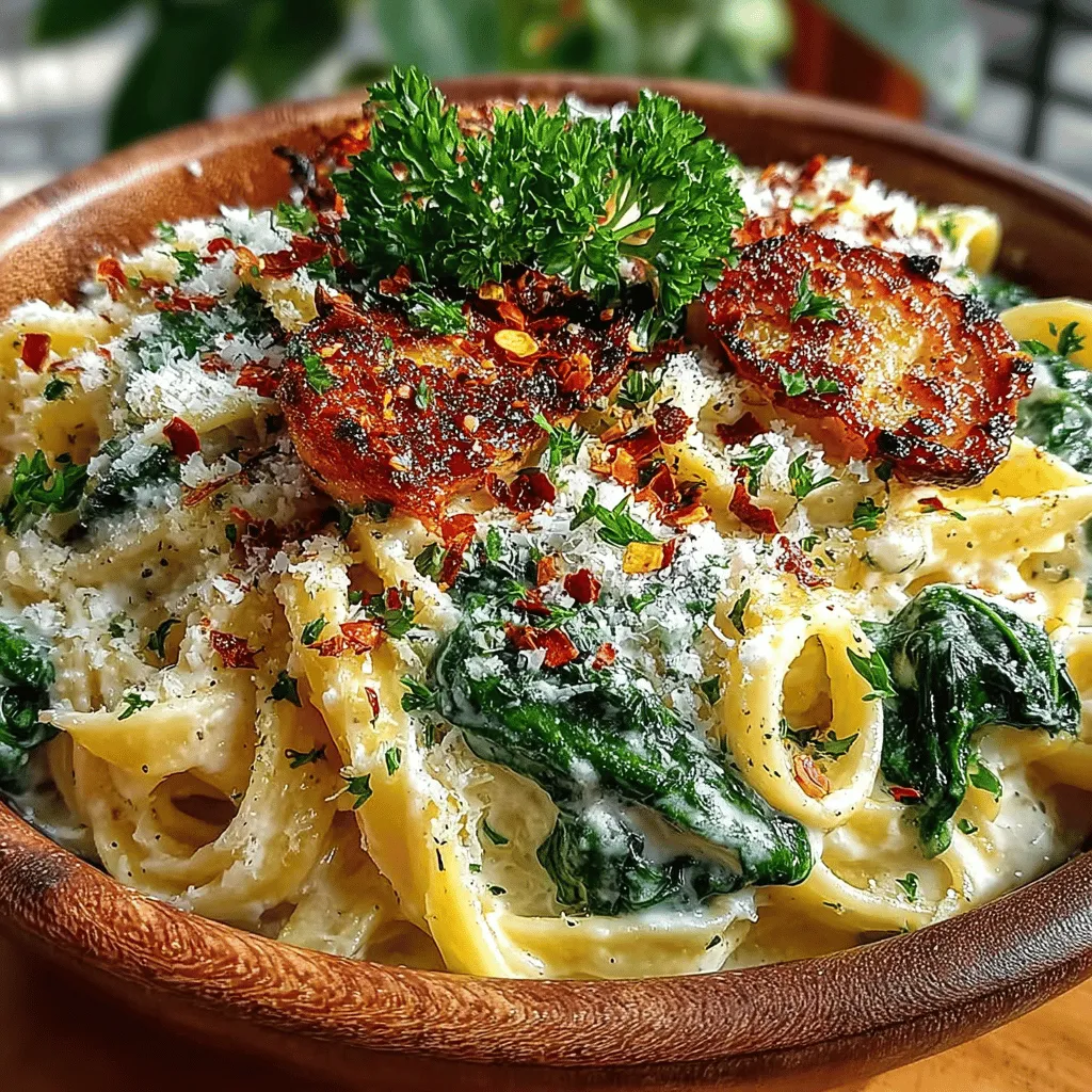 Indulging in a rich and savory dish can elevate any meal, and what better way to satisfy your cravings than with a creamy garlic Parmesan pasta? This Luscious Creamy Garlic Parmesan Pasta with Spinach not only tantalizes your taste buds but also combines the goodness of fresh spinach with the comforting flavors of garlic and cheese. In this article, we will dive deep into the recipe, exploring its ingredients, cooking techniques, and the delightful experience it offers. Perfect for weeknight dinners or special occasions, this dish is sure to become a favorite in your culinary repertoire.