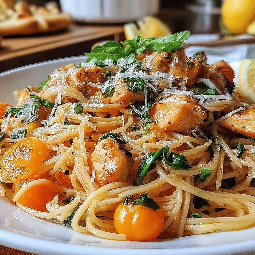 In recent years, quick and easy meals have become a staple in many households, especially for those with busy lifestyles. One dish that perfectly fits this criterion is Quick Roasted Garlic Chicken Spaghetti. This delectable recipe combines the richness of roasted garlic with tender chicken, vibrant cherry tomatoes, and fresh spinach, all enveloped in perfectly cooked spaghetti. Not only is this dish easy to prepare, but it also provides a comforting flavor profile that appeals to both adults and children alike.