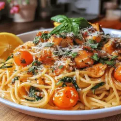 Quick Roasted Garlic Chicken Spaghetti