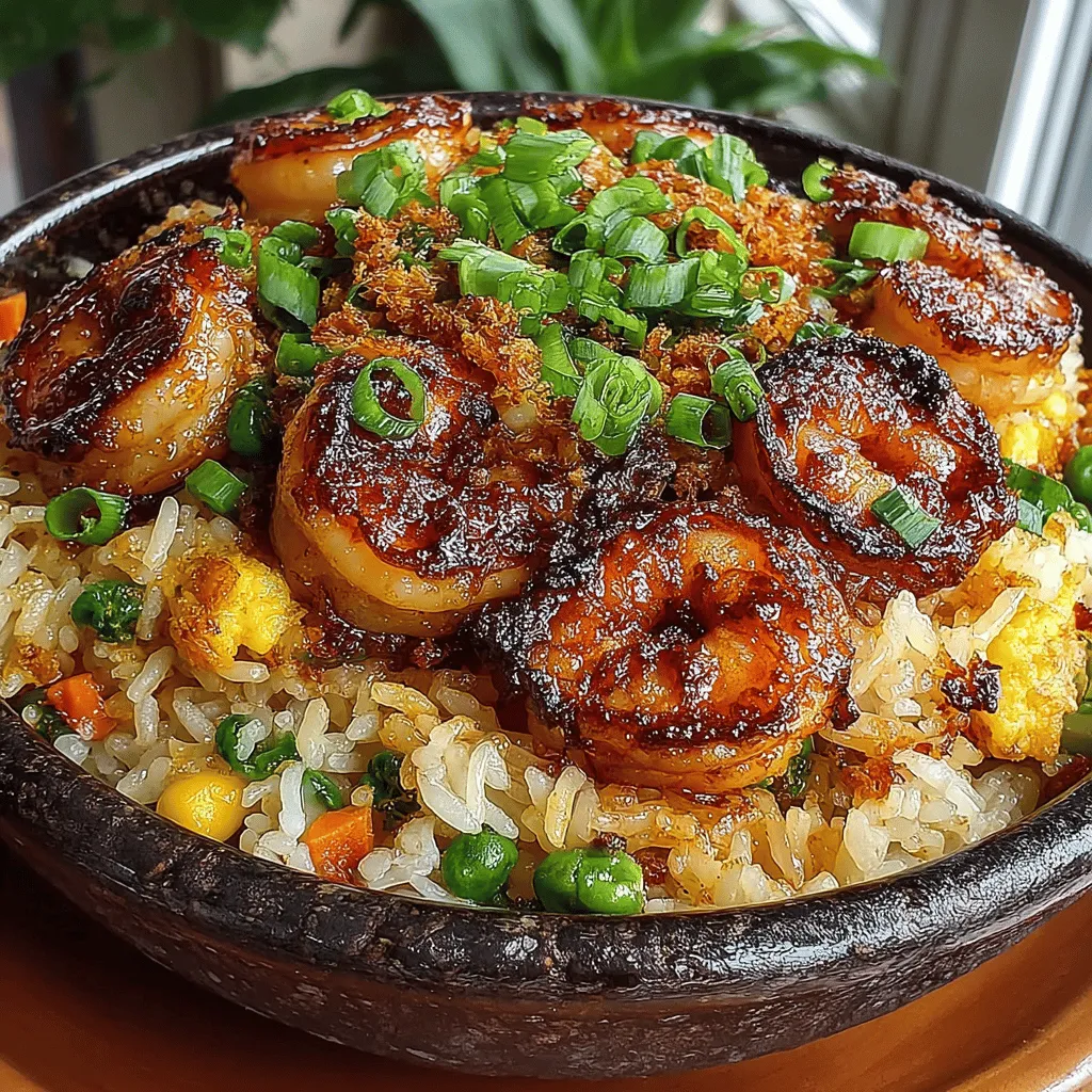 Quick Shrimp Fried Rice with Peas and Carrots