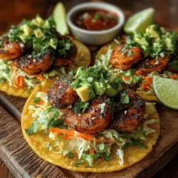 Experience a burst of flavor with our Shrimp-tastic Tacos featuring a delightful crunchy cabbage slaw. This recipe blends succulent shrimp seasoned to perfection with a refreshing slaw, all wrapped in warm tortillas. Whether you're hosting a casual gathering, looking for a quick weeknight meal, or simply craving something delicious, these tacos are sure to please.