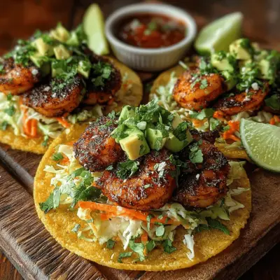 Shrimp-tastic Tacos with Crunchy Cabbage Slaw