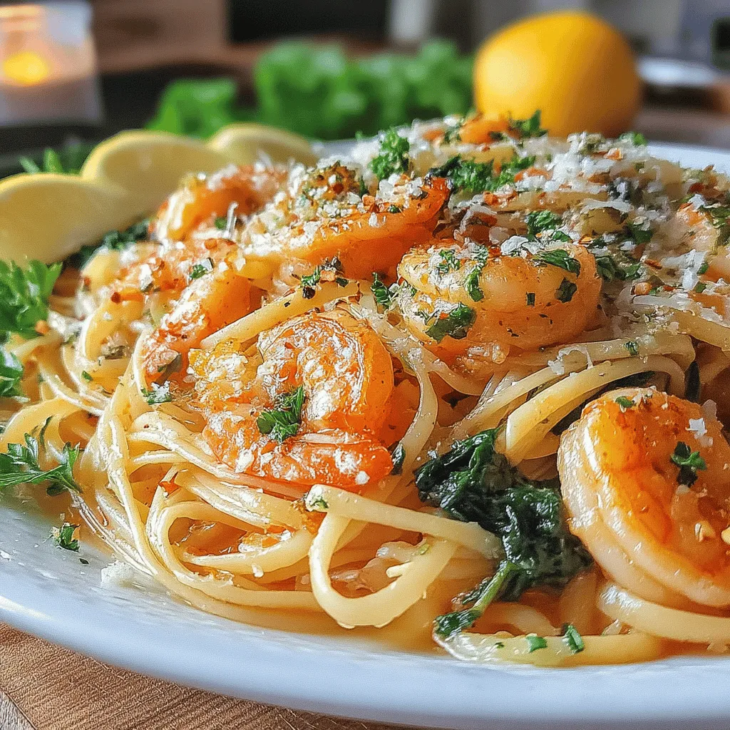 Zesty Garlic Shrimp & Spinach Linguine is a delightful seafood pasta dish that perfectly balances flavor and nutrition. With its vibrant colors and enticing aromas, this dish is sure to impress both family and guests alike. The combination of zesty garlic, succulent shrimp, and fresh spinach creates a symphony of flavors that dance on the palate.