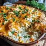 If you're looking for a wholesome and satisfying dish that perfectly caters to busy weeknights, the Cheesy Comfort Chicken & Rice Bake is your answer. This recipe boasts a creamy texture and cheesy goodness that elevates classic comfort food to a whole new level. It's not just a meal; it's a warm hug in a dish that your family will love.