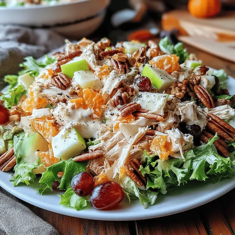 As the leaves change and the air turns crisp, nothing embodies the essence of fall quite like a vibrant, hearty salad. This Fall Harvest Apple & Pecan Chicken Salad is not only a feast for the eyes but also a celebration of seasonal flavors. Combining tender chicken, crunchy apples, and creamy dressing, it offers a delightful contrast of textures and tastes that are perfect for autumn.