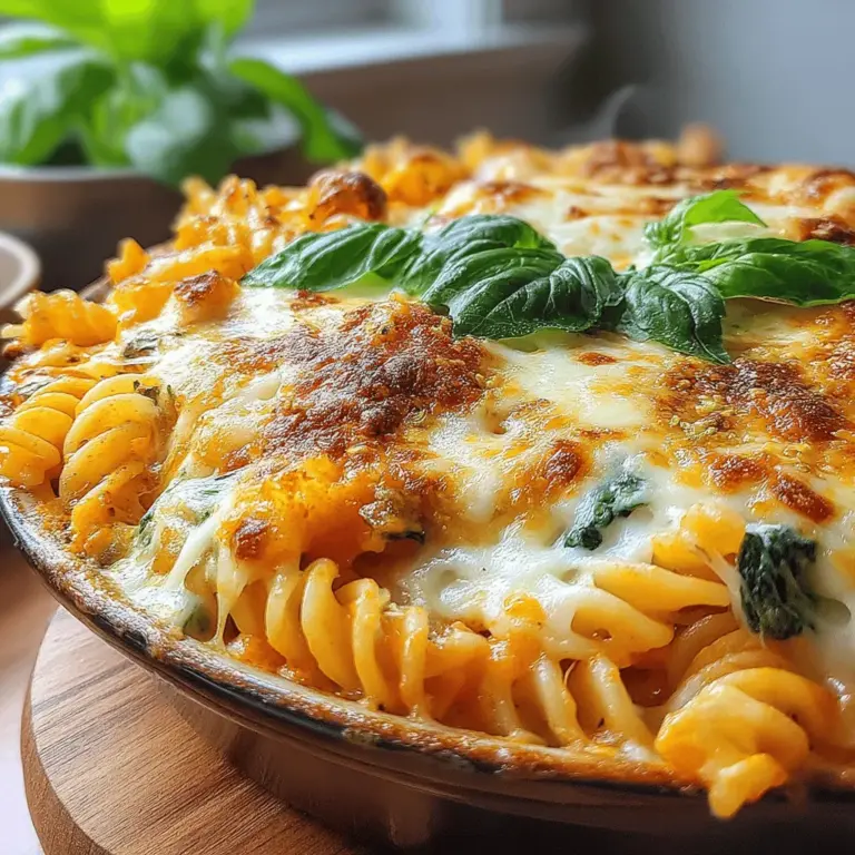 Creamy Cheesy Baked Spinach Ricotta Pasta is a delightful fusion of creamy textures and rich flavors that makes for a perfect weeknight dinner or an impressive dish for gatherings. This recipe not only satisfies cravings but also packs in nutrients from fresh spinach and protein from ricotta, making it a wholesome choice for families and health-conscious eaters alike.