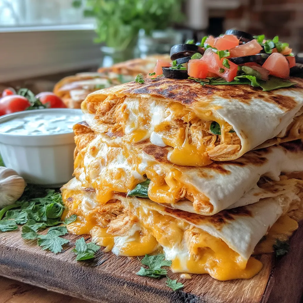 Delightful Grilled Cheesy Chicken Wraps are a versatile and satisfying meal option that brings together a medley of flavors and textures. These wraps are not only easy to prepare but also make for a delightful dish perfect for weeknight dinners, meal prep, or casual gatherings. With their crispy, grilled exterior and gooey cheese filling, they are sure to be a hit among both adults and children, making them a family-friendly choice.