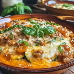 If you're on the lookout for a delicious and satisfying dish that brings comfort to the table, look no further than the Cheesy Turkey Zucchini Bake. This delightful recipe combines ground turkey and fresh zucchini, creating a hearty meal that caters to both taste buds and health-conscious eaters. It's the perfect solution for busy weeknights or family gatherings, offering a balance of flavors that everyone will enjoy.