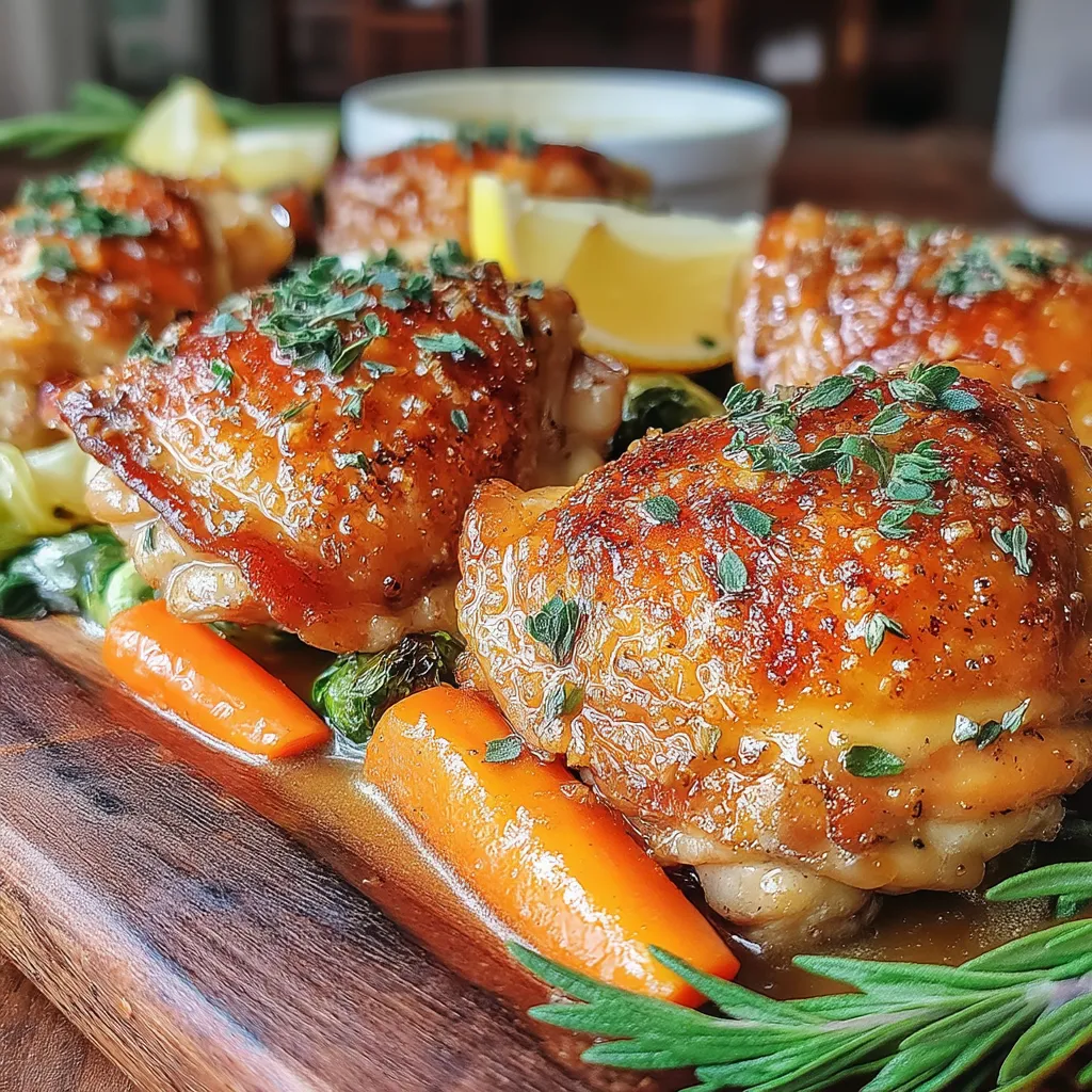 If you're searching for a dish that captures the essence of comfort and flavor, look no further than Maple Herb Roasted Chicken Thighs. This delightful recipe combines the rich, savory taste of chicken with the sweet, earthy notes of pure maple syrup and fresh herbs, creating a tantalizing meal that’s sure to impress.