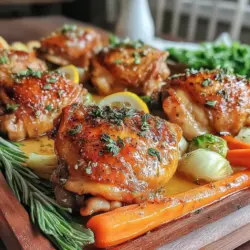 Maple Herb Roasted Chicken Thighs